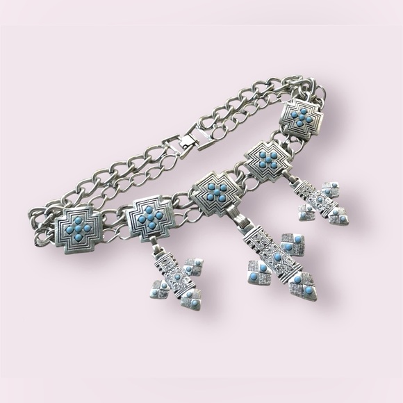 Retro Silver & Turquoise Jewelry Lot - Picture 2 of 9